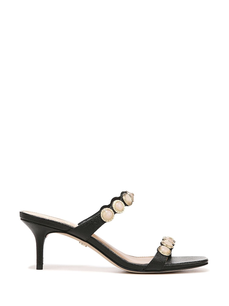 Schwarz - Sam Edelman Palma Pantoletten mit Kitten-Absatz - Bild 1 von 6 Schwarz - Sam Edelman Palma Pantoletten mit Kitten-Absatz - Bild 1 von 6