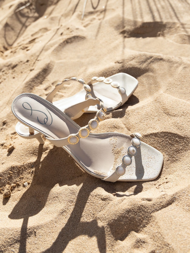 Crema - Chinelas de tacón bajo Palma de Sam Edelman - Imagen 1 de 8 Crema - Chinelas de tacón bajo Palma de Sam Edelman - Imagen 1 de 8