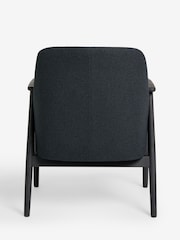 Jasper Conran London Black Soft Boucle Halcomb Accent Chair - Image 7 of 8