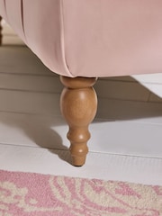 Shabby Chic by Rachel Ashwell® Blush Pink Velvet Delilah Chaise Longue Sofa - Image 3 of 8
