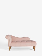 Shabby Chic by Rachel Ashwell® Blush Pink Velvet Delilah Chaise Longue Sofa - Image 6 of 8