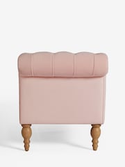 Shabby Chic by Rachel Ashwell® Blush Pink Velvet Delilah Chaise Longue Sofa - Image 7 of 8