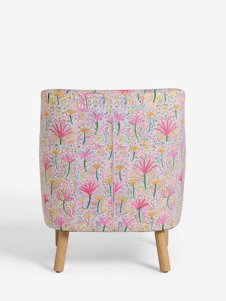 Lucy Tiffney Pink Party Carter Accent Chair - Image 7 of 7