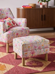 Lucy Tiffney Pink Party Storage Footstool - Image 1 of 7