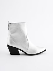 فضي - Forever Comfort® Cowboy Ankle Boots - صورة 5 من 8