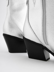 فضي - Forever Comfort® Cowboy Ankle Boots - صورة 7 من 8