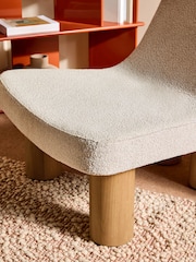 MADE.COM Off White Pax Boucle Wray Accent Chair - Image 2 of 6