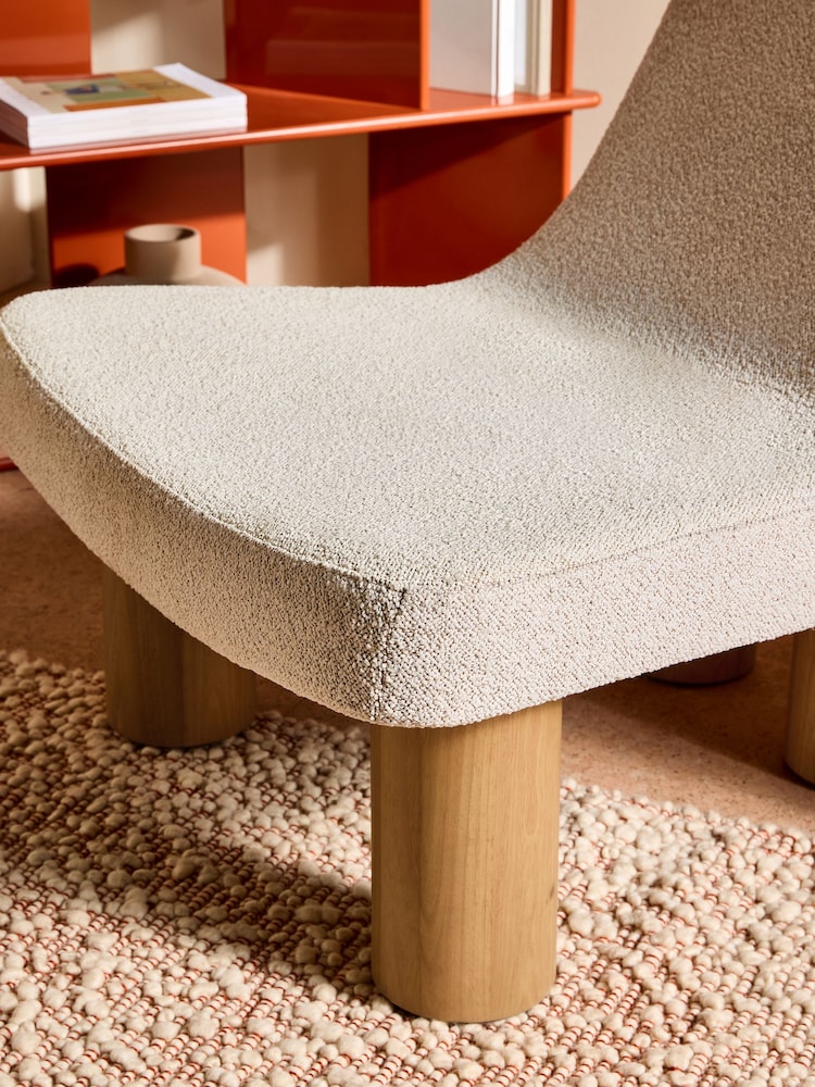 MADE.COM Off White Pax Boucle Wray Accent Chair - Image 2 of 6