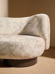 MADE.COM Natural Taupe Brushstroke Velvet Novara 2 Seater Sofa - Image 2 of 6
