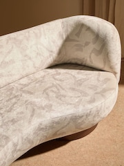 MADE.COM Natural Taupe Brushstroke Velvet Novara 2 Seater Sofa - Image 3 of 6