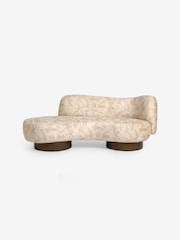 MADE.COM Natural Taupe Brushstroke Velvet Novara 2 Seater Sofa - Image 4 of 6