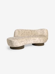 MADE.COM Natural Taupe Brushstroke Velvet Novara 2 Seater Sofa - Image 5 of 6