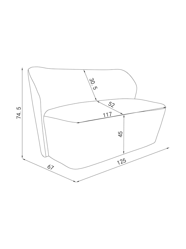 MADE.COM Ochre Yellow Pax Boucle Topeka Small 2 Seater Sofa - Image 4 of 4