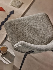 MADE.COM Grey Marl Pax Boucle Kuta Accent Chair - Image 3 of 7
