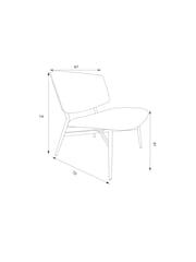 MADE.COM Grey Marl Pax Boucle Kuta Accent Chair - Image 4 of 7