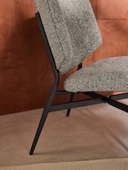 MADE.COM Grey Marl Pax Boucle Kuta Accent Chair - Image 5 of 7