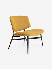 MADE.COM Ochre Yellow Pax Boucle Kuta Accent Chair - Image 4 of 7