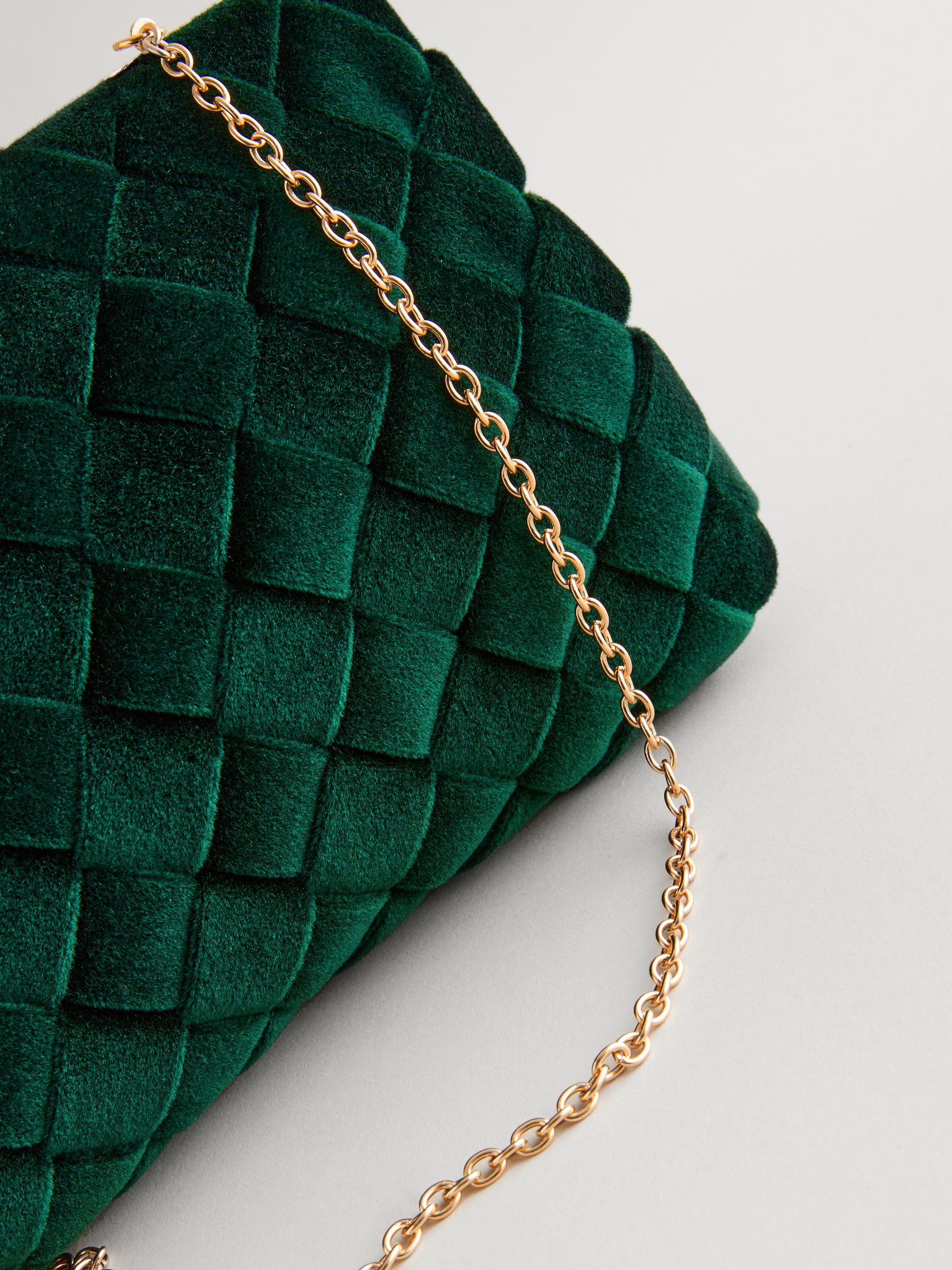 Green velvet clutch bag new arrivals