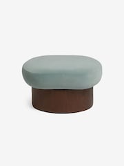 MADE.COM Steel Grey Blue Novara Storage Footstool - Image 4 of 6