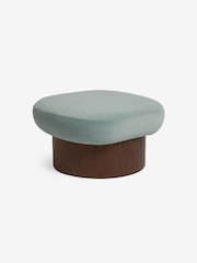 MADE.COM Steel Grey Blue Novara Storage Footstool - Image 5 of 6