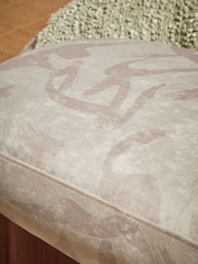 MADE.COM Natural Taupe Brushstroke Velvet Novara Storage Ottoman Bench - Image 2 of 6