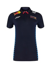Fanatics Womens F1 Red Bull Racing 2024 Max Verstappen Team Blue Polo Shirt - Image 2 of 3