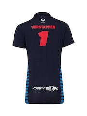 Fanatics Womens F1 Red Bull Racing 2024 Max Verstappen Team Blue Polo Shirt - Image 3 of 3