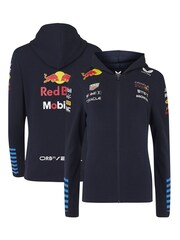 Fanatics Womens F1 Red Bull Racing 2024 Team Full Zip Blue Hoodie - Image 1 of 3