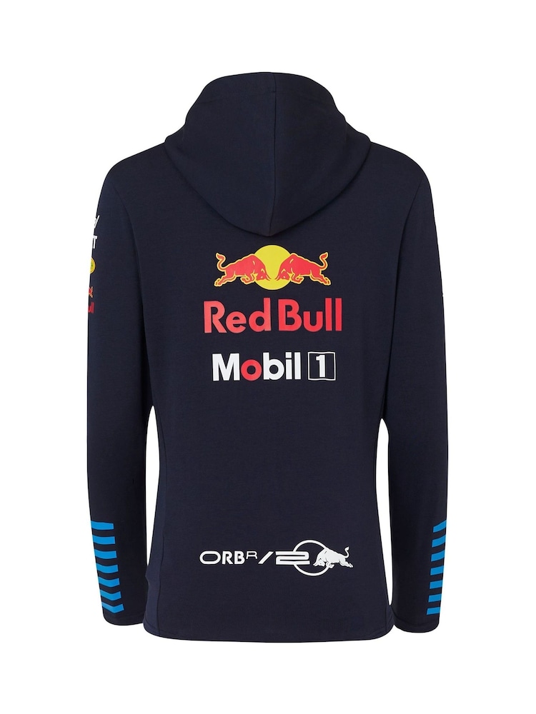 Fanatics Womens F1 Red Bull Racing 2024 Team Full Zip Blue Hoodie - Image 3 of 3