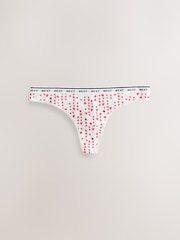 Valentines Thong Logo Knickers 4 Pack - Image 4 of 7