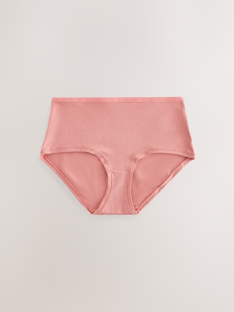 Navy/Pink/Cream Midi Thong Modal Logo Ultimate Comfort Knickers 4 Pack - Image 5 of 7