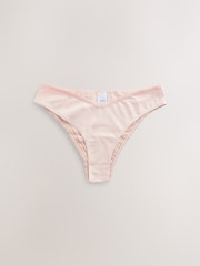Print/Plain Brazilian Geo Lace Trim Knickers 4 Pack - Image 4 of 9