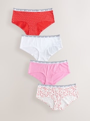 Valentines Short Logo Knickers 4 Pack - Image 1 of 10