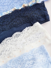 Blauw gebloemd - 4 Kanten slips - Image 11 of 12