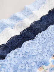 Blauw gebloemd - 4 Kanten slips - Image 12 of 12