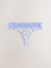 Blauw gebloemd - 4 Kanten slips - Image 9 of 12