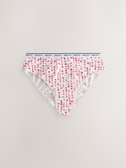 Valentines High Rise High Leg Logo Knickers 4 Pack - Image 2 of 10