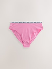 Valentines High Rise High Leg Logo Knickers 4 Pack - Image 3 of 10