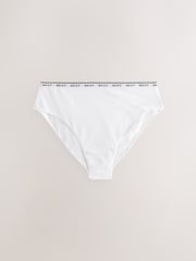 Valentines High Rise High Leg Logo Knickers 4 Pack - Image 5 of 10