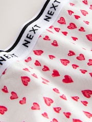 Valentines High Rise High Leg Logo Knickers 4 Pack - Image 6 of 10