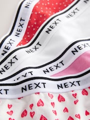 Valentines High Rise High Leg Logo Knickers 4 Pack - Image 7 of 10
