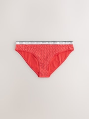 Valentines Bikini Logo Knickers 4 Pack - Image 4 of 7