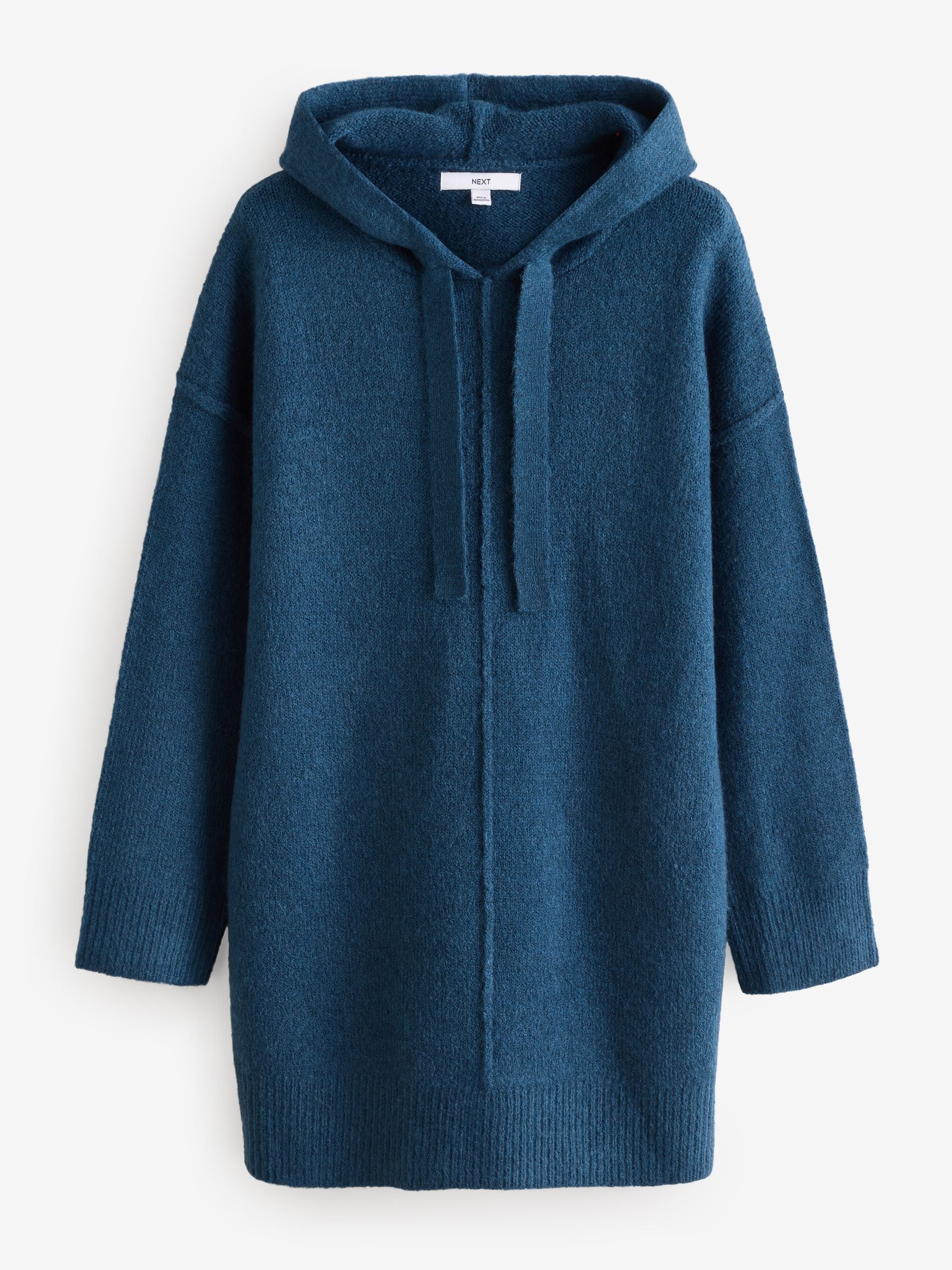 Buy Relaxed Fit Hooded Knitted Jumper Dress with Wool Next Ukraine