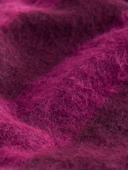 Burgundy Red Stripe Soft Touch Brushed Shirt Layer Knitted Jumper - Image 8 of 8