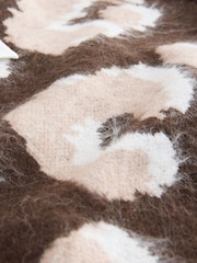 Animal Neutral Soft Touch Brushed Shirt Layer Knitted Jumper - Image 8 of 8