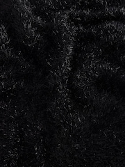 Black Sparkle Tinsel Knitted Co-ord Maxi Skirt - Image 7 of 7