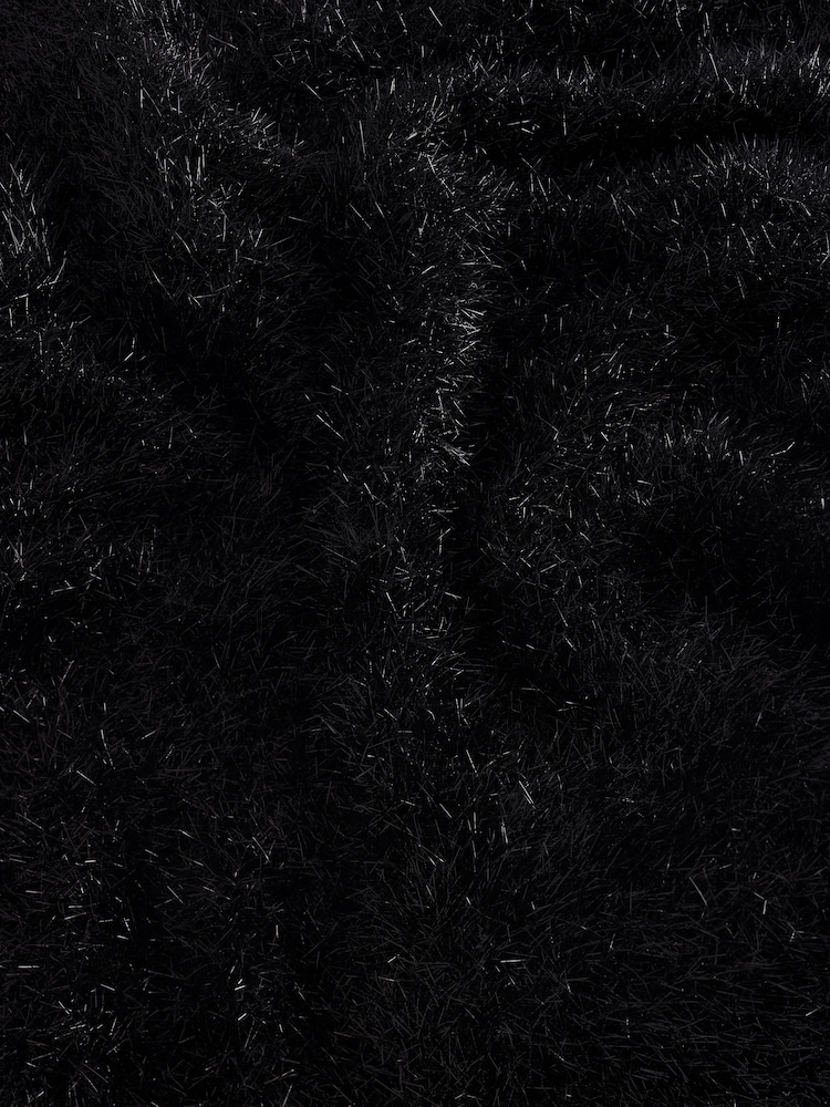 Black Sparkle Tinsel Knitted Co-ord Maxi Skirt - Image 7 of 7