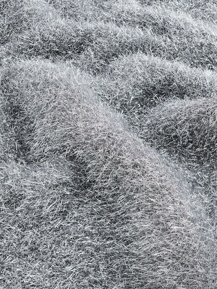 Silver Sparkle Tinsel Knitted Co-ord Maxi Skirt - Image 8 of 8