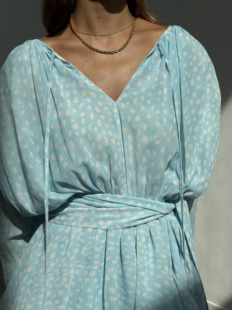 Never Fully Dressed Blue Fawn Ella Mini Dress - Image 2 of 6 Never Fully Dressed Blue Fawn Ella Mini Dress - Image 2 of 6