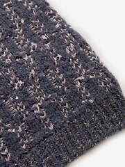 Grey Charcoal Co-ord Sparkle Patterned Knitted Mini Skirt - Image 8 of 8